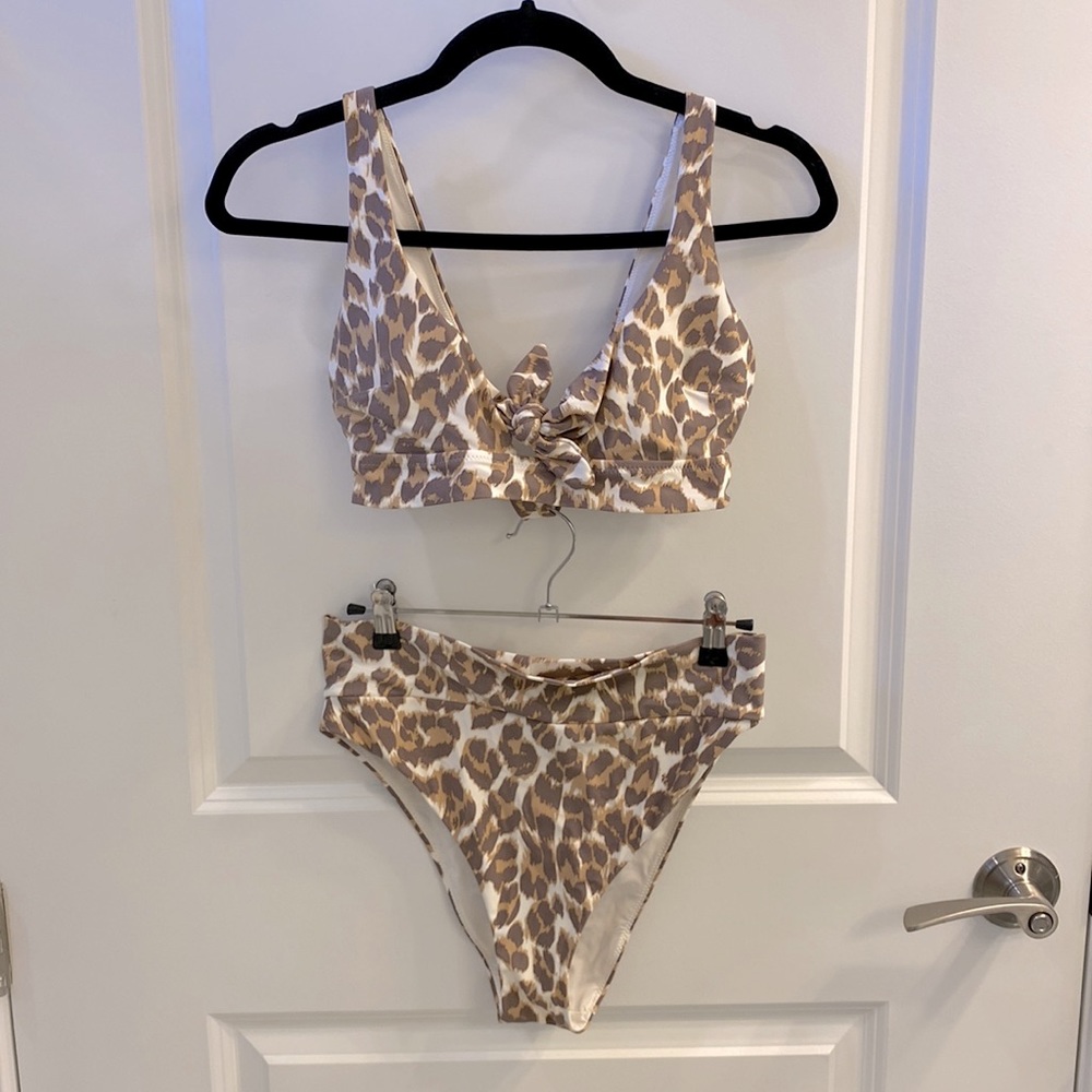 Animal print bikini